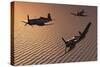 American Vought F4U Corsair Aircraft in Flight During World War Ii-null-Stretched Canvas