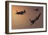 American Vought F4U Corsair Aircraft in Flight During World War Ii-null-Framed Premium Giclee Print