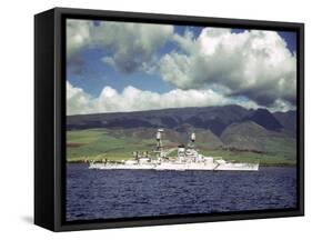 American Warships Off the Coast of Hawaii During the Us Navy's Pacific Fleet Maneuvers-Carl Mydans-Framed Stretched Canvas