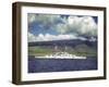 American Warships Off the Coast of Hawaii During the Us Navy's Pacific Fleet Maneuvers-Carl Mydans-Framed Photographic Print