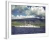 American Warships Off the Coast of Hawaii During the Us Navy's Pacific Fleet Maneuvers-Carl Mydans-Framed Photographic Print