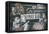 American West - Highway 66-Philippe Hugonnard-Framed Stretched Canvas