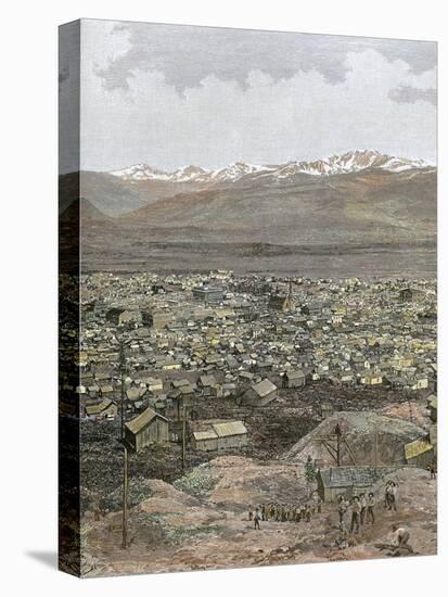 American West. Nineteenth Century. Mining Town of Leadville,.-Tarker-Stretched Canvas