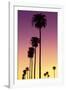 American West - Sunset Palm Trees-Philippe Hugonnard-Framed Photographic Print