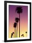 American West - Sunset Palm Trees-Philippe Hugonnard-Framed Photographic Print