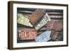 American West - US License Plates-Philippe Hugonnard-Framed Photographic Print