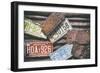 American West - US License Plates-Philippe Hugonnard-Framed Photographic Print