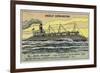 American Whaleback Cargo Ship, 1900-null-Framed Giclee Print