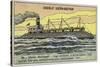 American Whaleback Cargo Ship, 1900-null-Stretched Canvas