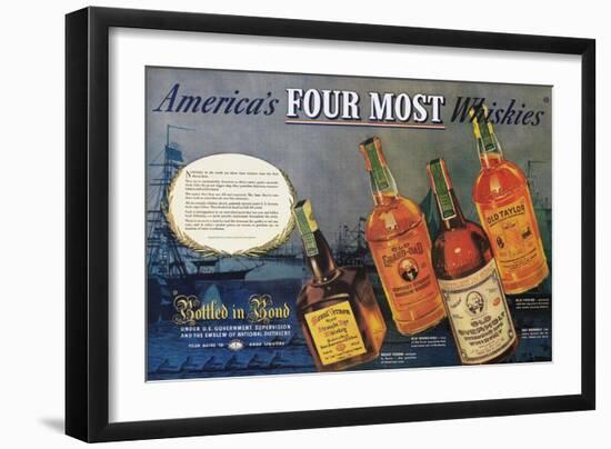 American Whiskey Ad, 1938-null-Framed Giclee Print