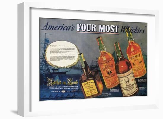 American Whiskey Ad, 1938-null-Framed Giclee Print