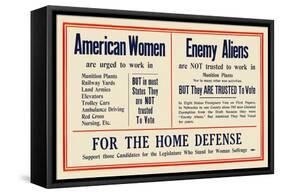 American Women And Enemy Aliens-null-Framed Stretched Canvas