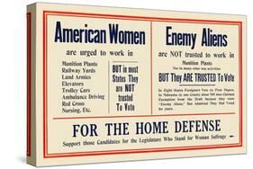 American Women And Enemy Aliens-null-Stretched Canvas
