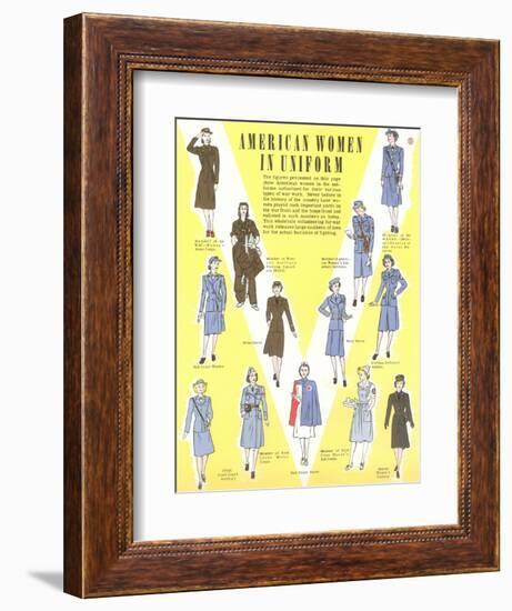 American Women in Uniform-null-Framed Art Print