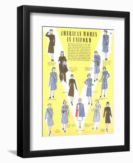 American Women in Uniform-null-Framed Art Print