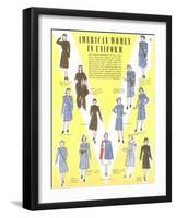 American Women in Uniform-null-Framed Art Print