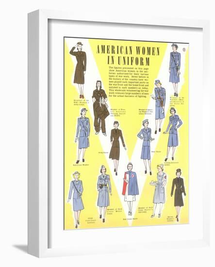 American Women in Uniform-null-Framed Art Print