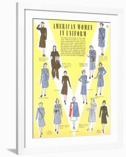 American Women in Uniform-null-Framed Art Print