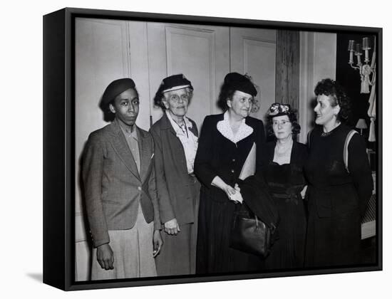 American Women Labor Leaders with Secretary of Labor, Frances Perkins, Ca. 1935-null-Framed Stretched Canvas