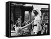American Women Mobbing a Policeman on Traffic Duty at the Chain Bridge-null-Framed Stretched Canvas