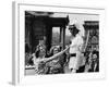 American Women Mobbing a Policeman on Traffic Duty at the Chain Bridge-null-Framed Photographic Print