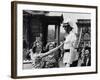 American Women Mobbing a Policeman on Traffic Duty at the Chain Bridge-null-Framed Photographic Print