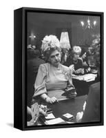 American Women Playing Bridge-Nina Leen-Framed Stretched Canvas