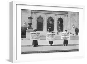 American Women Protest Opium Trade-null-Framed Art Print