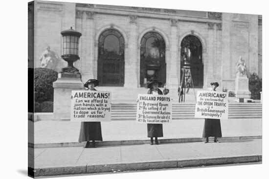 American Women Protest Opium Trade-null-Stretched Canvas