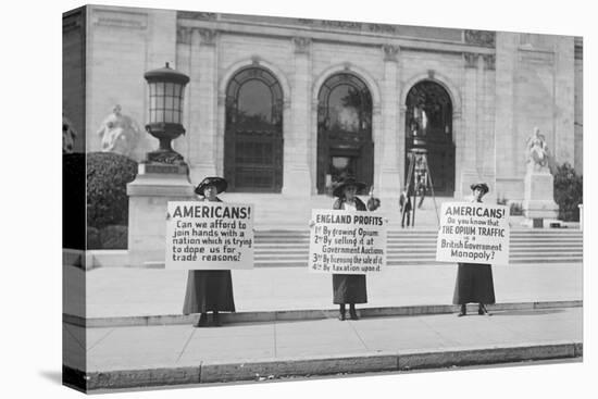 American Women Protest Opium Trade-null-Stretched Canvas