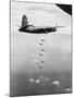 American World War II Planes Dropping Bombs-null-Mounted Photographic Print