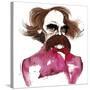 American writer Nathaniel Hawthorne; caricature-Neale Osborne-Stretched Canvas