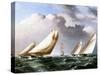 American Yachts Racing, C.1875-James E. Buttersworth-Stretched Canvas