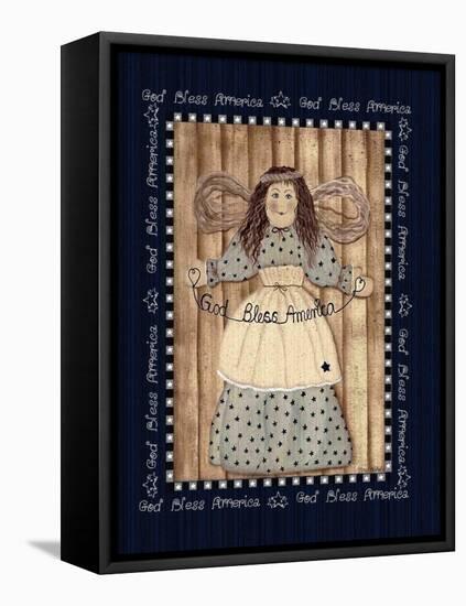 Americana Angel-Tina Nichols-Framed Stretched Canvas