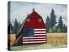 Americana Barn-Debbi Wetzel-Stretched Canvas