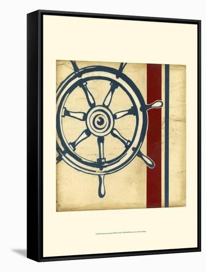 Americana Captain's Wheel-Ethan Harper-Framed Stretched Canvas