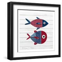 Americana Fish 1-Ann Bailey-Framed Art Print