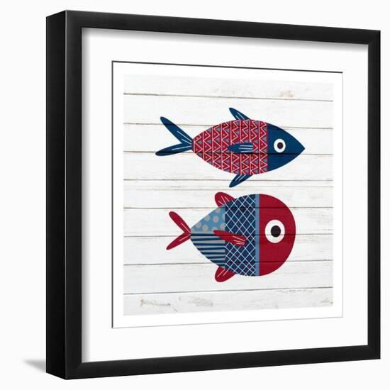 Americana Fish 1-Ann Bailey-Framed Art Print