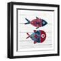 Americana Fish 1-Ann Bailey-Framed Art Print