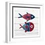 Americana Fish 1-Ann Bailey-Framed Art Print