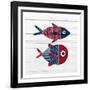 Americana Fish 1-Ann Bailey-Framed Art Print