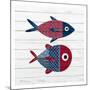 Americana Fish 1-Ann Bailey-Mounted Art Print