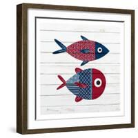 Americana Fish 1-Ann Bailey-Framed Art Print