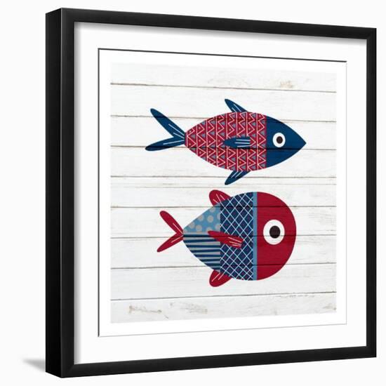 Americana Fish 1-Ann Bailey-Framed Art Print