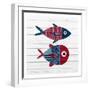 Americana Fish 1-Ann Bailey-Framed Art Print