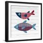 Americana Fish 2-Ann Bailey-Framed Premium Giclee Print