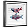 Americana Fish 2-Ann Bailey-Framed Art Print