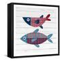 Americana Fish 2-Ann Bailey-Framed Stretched Canvas