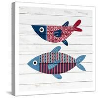 Americana Fish 2-Ann Bailey-Stretched Canvas