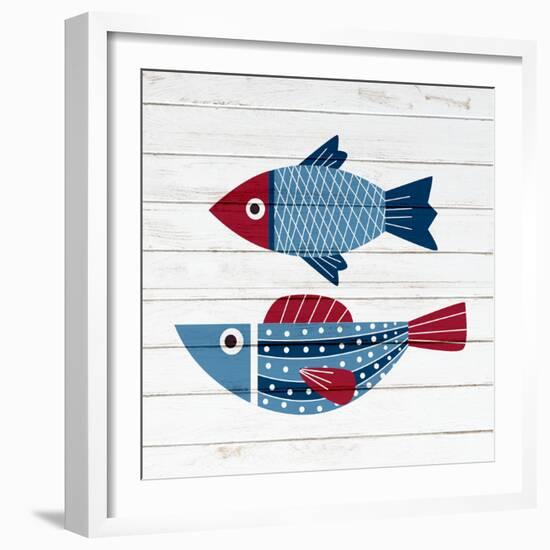 Americana Fish 4-Ann Bailey-Framed Premium Giclee Print